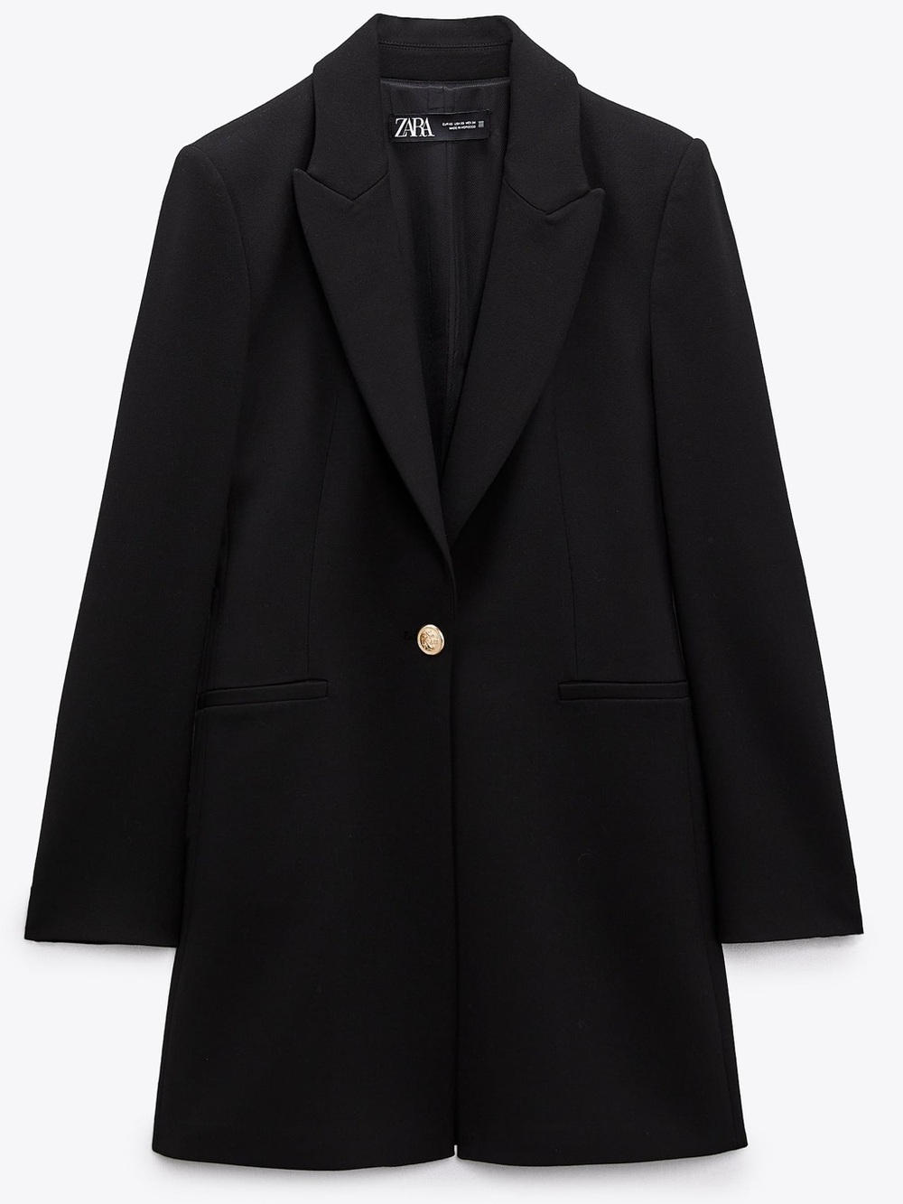 Black Zara Longline Blazer